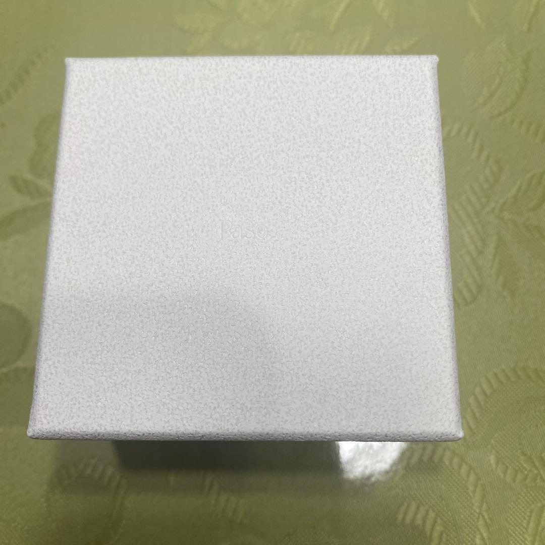 Pasoシルバーリング 滑らかな長方形トップ