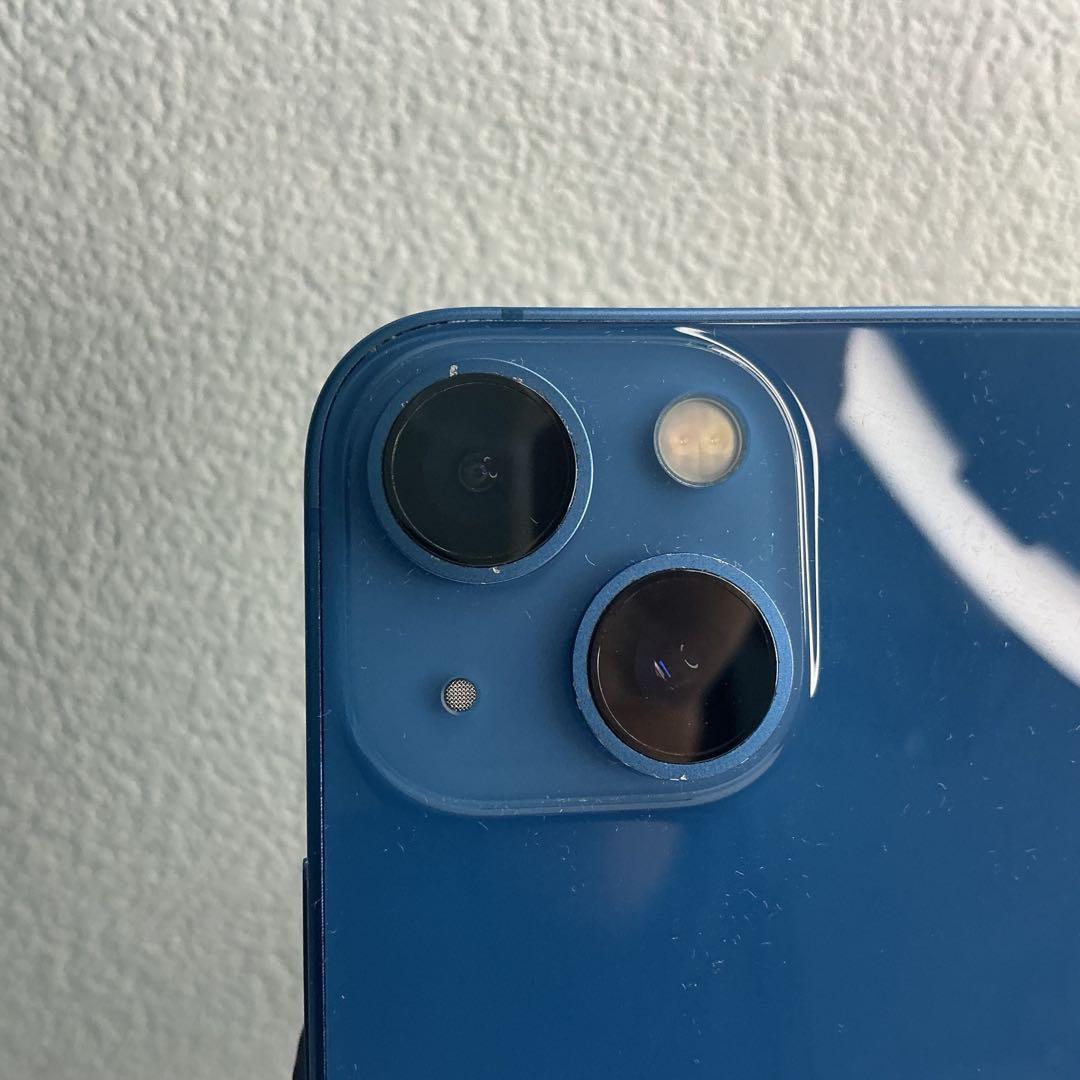 【極美品】IPhone13mini 128GBブルー　新品バッテリー100％