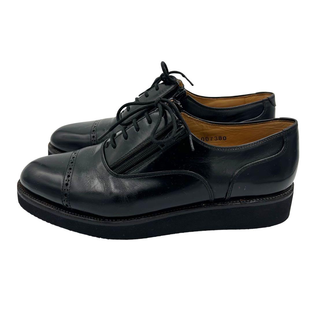 TOKIO KUMAGAI ビンテージ ジップデザイン レザーシューズ 革靴