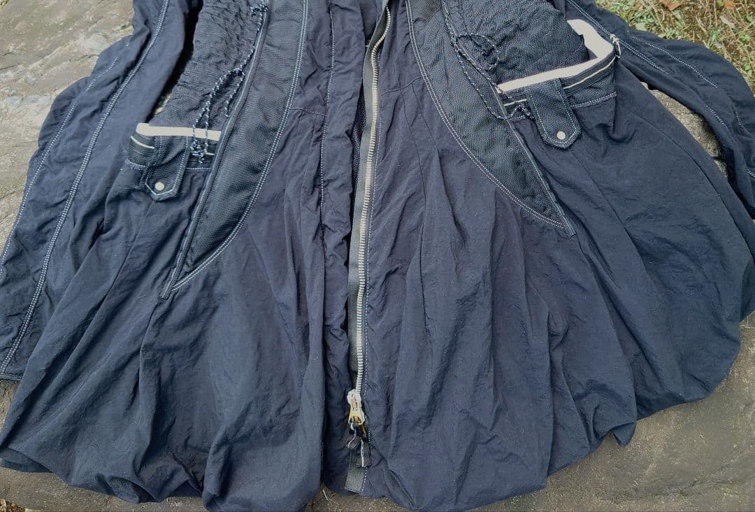 マリテフランソワジルボー ダブルジップ　ミリタリー　Aラインパラシュート コート