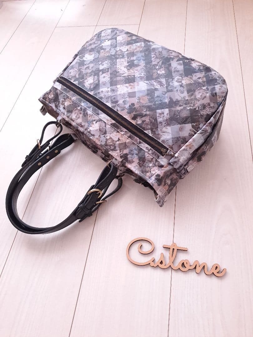 凛様　タナローンラミネート　アーカイブギンガム　グレージュ　ポケットいっぱい通勤