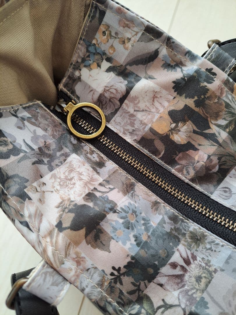 凛様　タナローンラミネート　アーカイブギンガム　グレージュ　ポケットいっぱい通勤