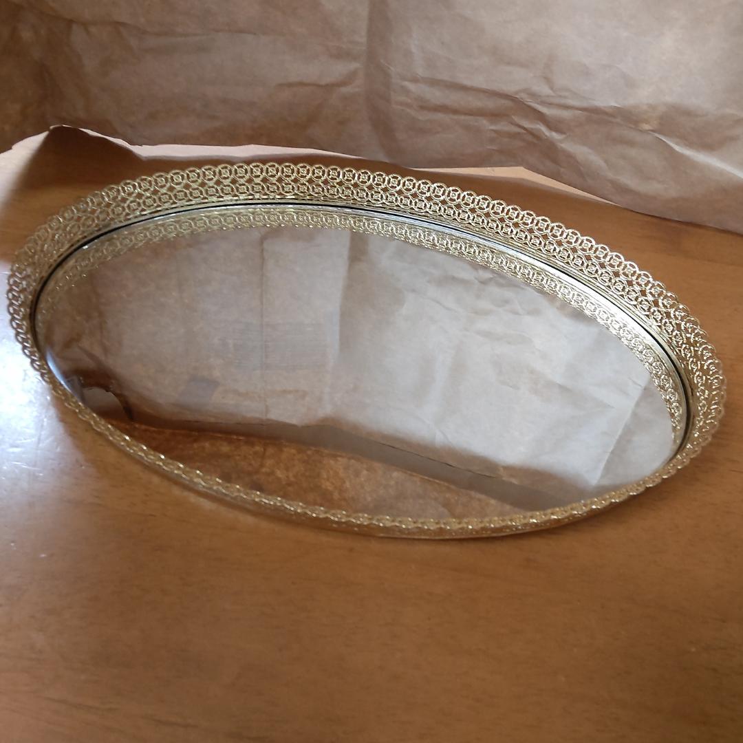 ミラートレー　鏡　トレイ　3サイズ 　セット　ゴールド