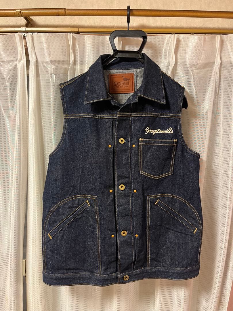 GANGSTERVILLE MC デニムベスト ギャングスタービル　サイズL