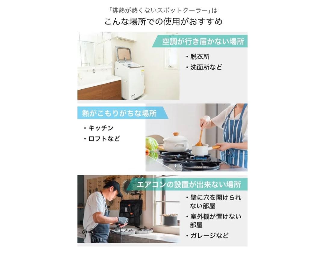 THANKO スポットクーラー CSCDCEHWH