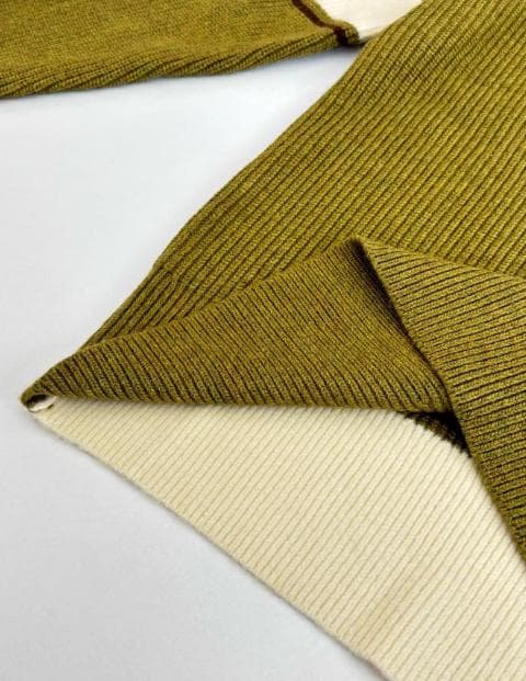 未使用 ami paris オリーブグリーン ウールカレッジセーター Sサイズ