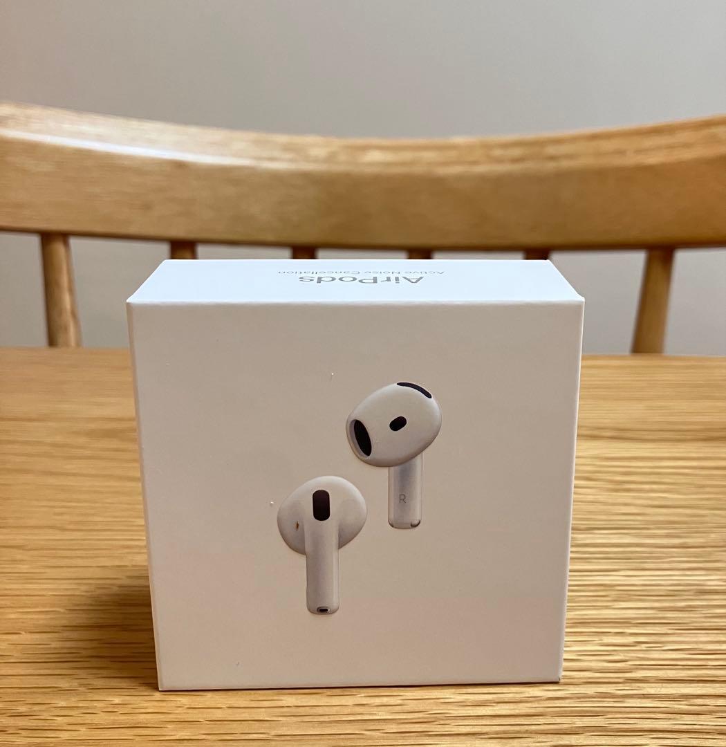 AirPods 4 ノイキャンモデル 保証残り有　本革ケース付き　12/3日購入