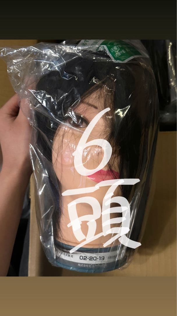 美容師国家試験　練習用ウィッグ 6個セット
