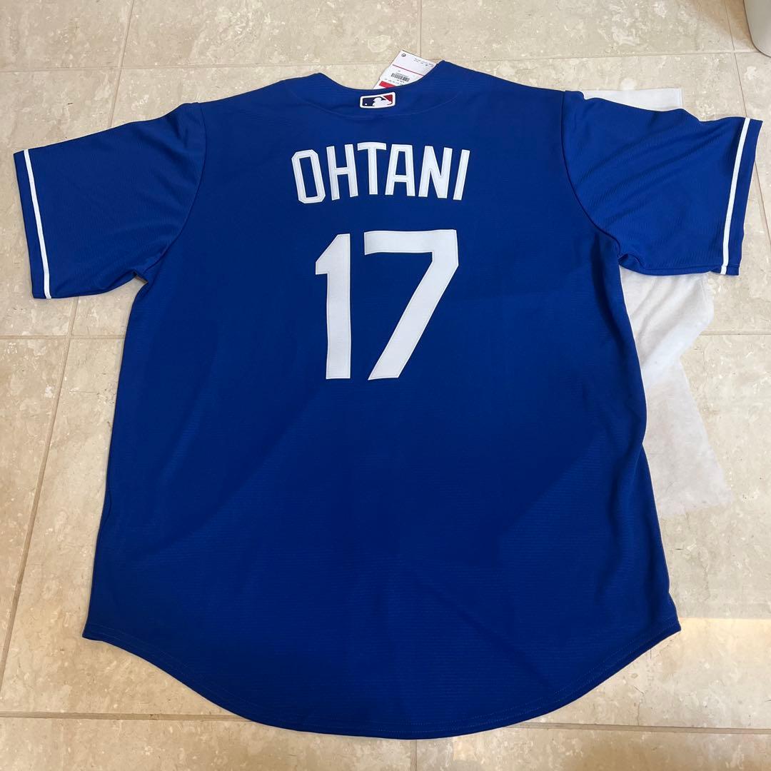 お値下げ　新品　MLB公式　Dodgers 17 Replica 大谷翔平　L