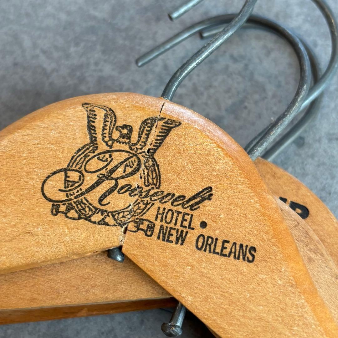 ビンテージ ウッド ハンガー 木製 アメリカ アンティーク