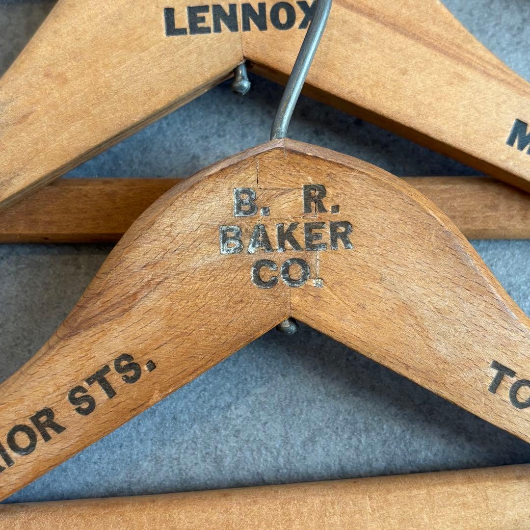 ビンテージ ウッド ハンガー 木製 アメリカ アンティーク