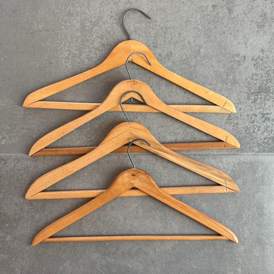 ビンテージ ウッド ハンガー 木製 アメリカ アンティーク