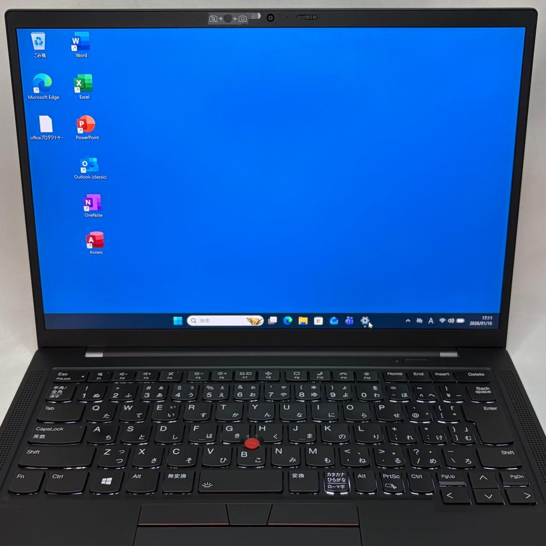 美品 ThinkPad X1 Carbon Gen9 第11世代 i5 オフィス