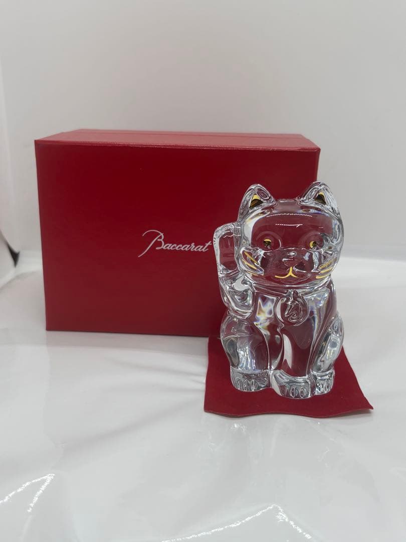 Baccarat クリスタル 招き猫