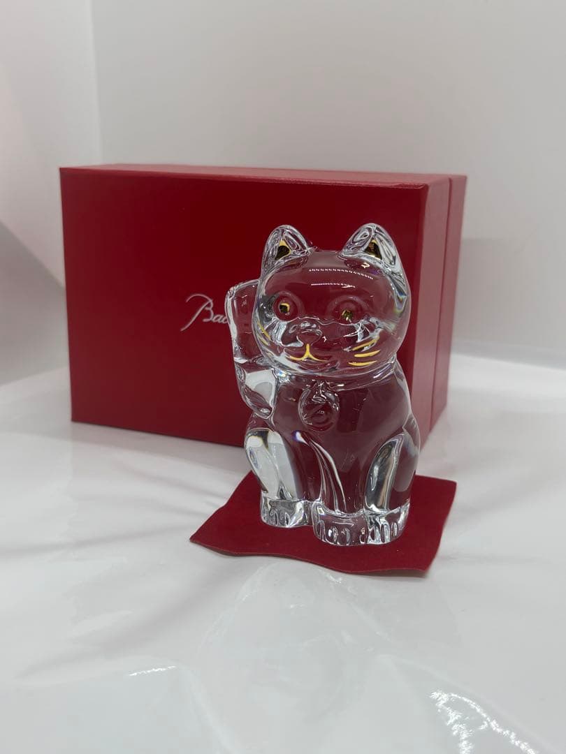 Baccarat クリスタル 招き猫
