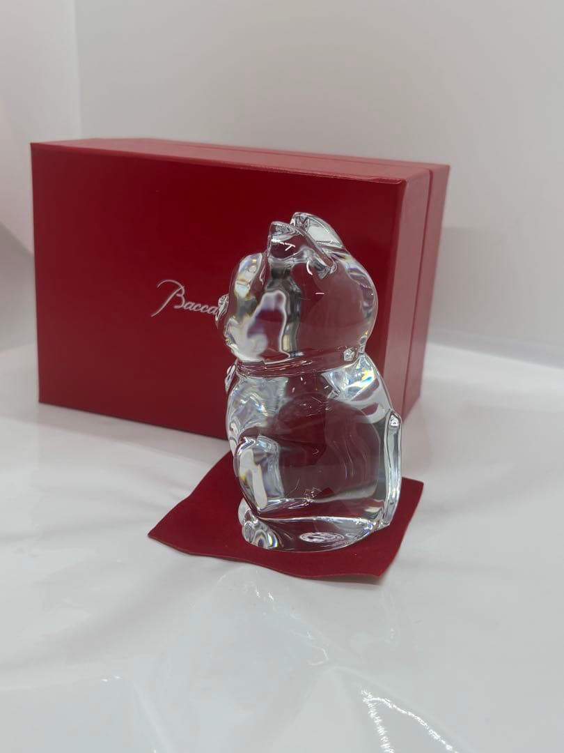 Baccarat クリスタル 招き猫