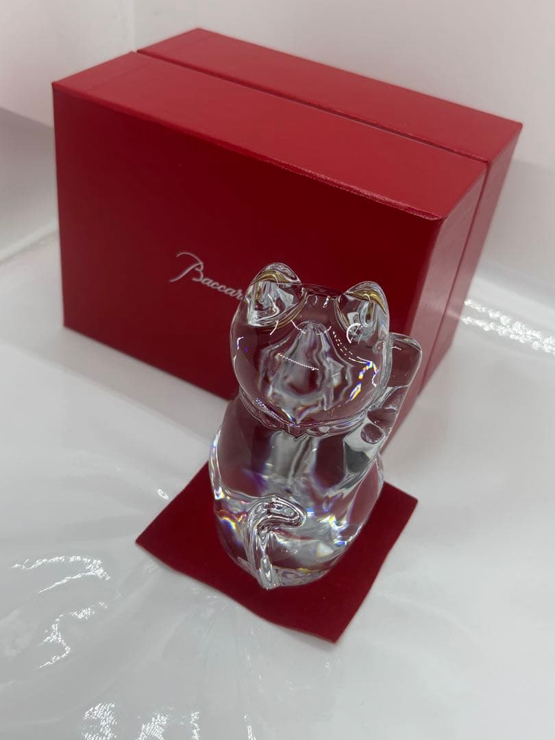 Baccarat クリスタル 招き猫