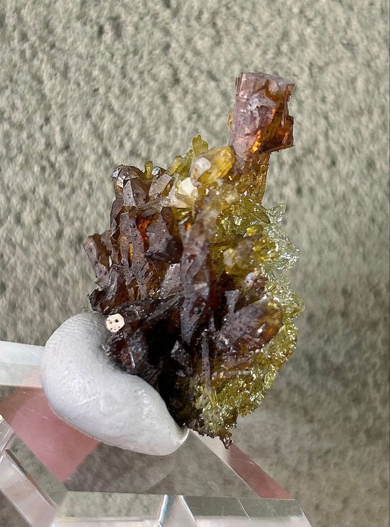 A*y様 希少色 希少鉱物 ジンカイト 黄緑色結晶