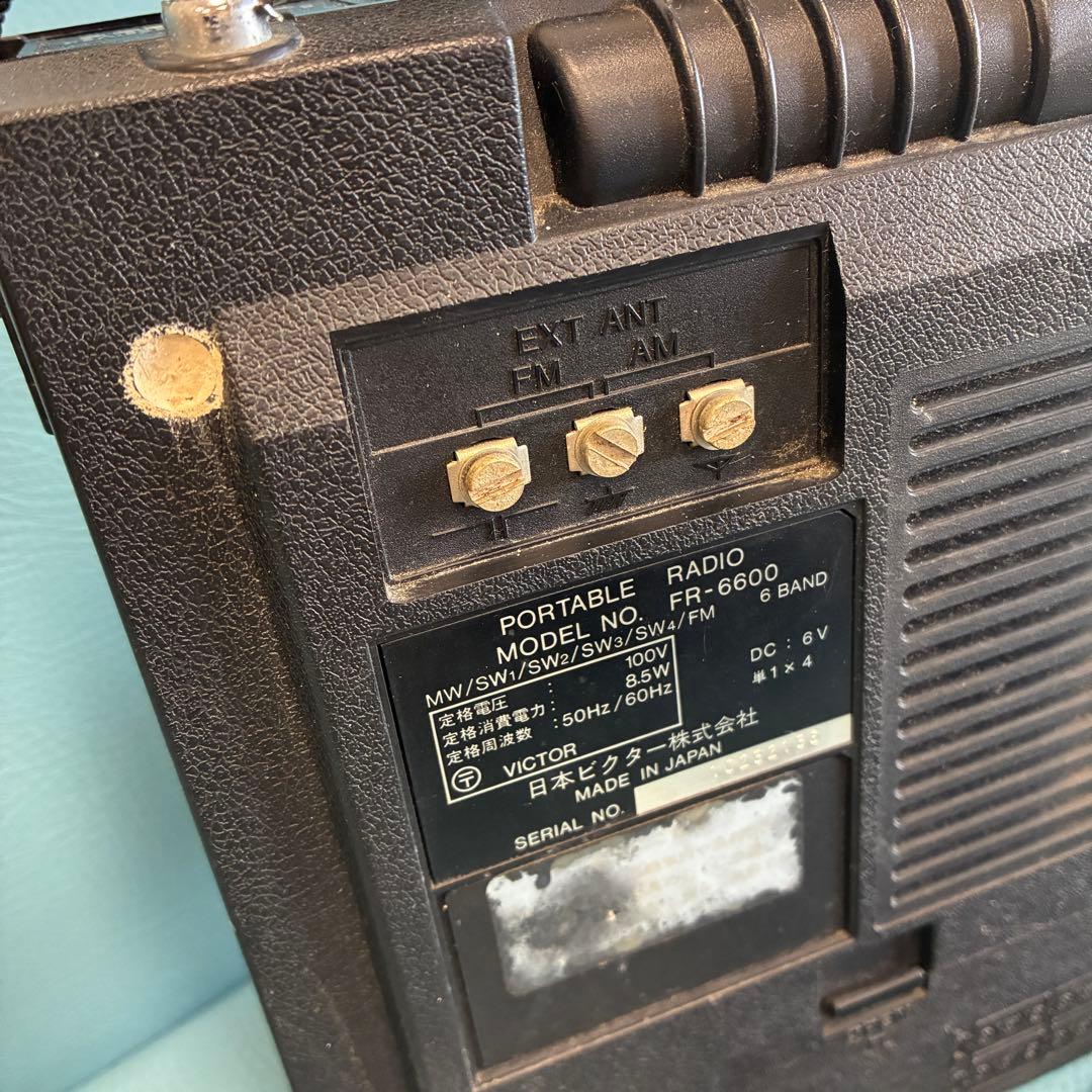 【ジャンク】Victor ラジオ FR-6600 短波受信機 FM受信可能