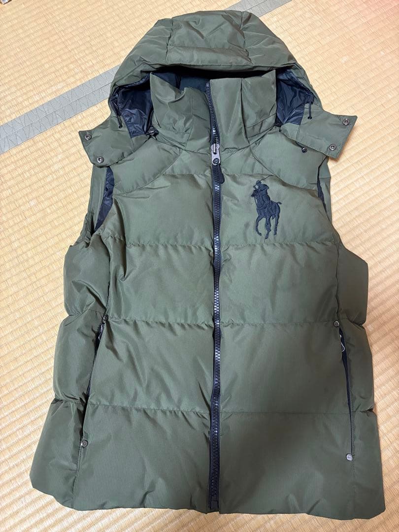 POLO ポロ ラルフローレン ダウンベスト カーキー SP 極美品