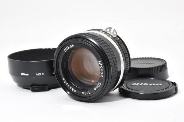 ★極上品★ ニコン Ai-S 50mm F1.4 #790 フード付