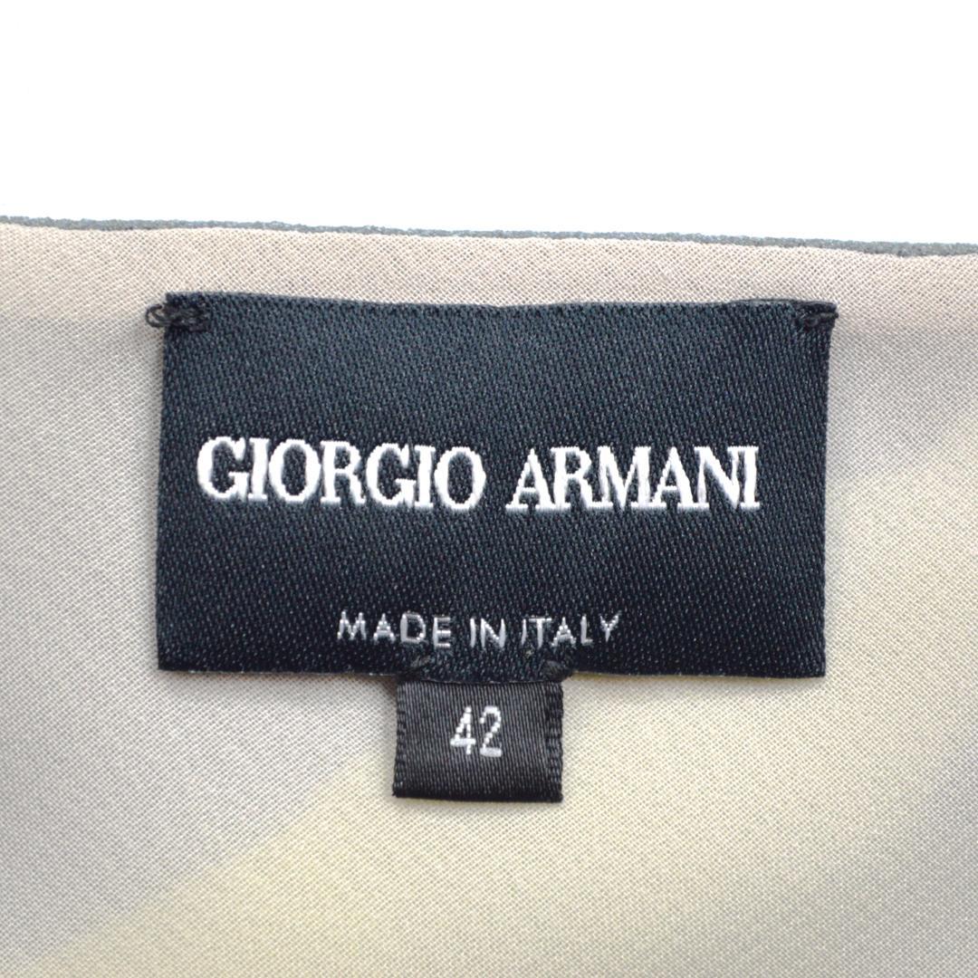 【美品】GIORGIO ARMANIジョルジオアルマーニ イタリア製シルクドレス