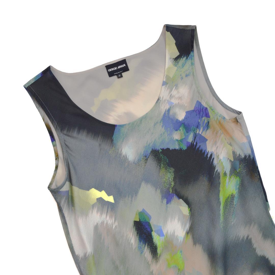 【美品】GIORGIO ARMANIジョルジオアルマーニ イタリア製シルクドレス