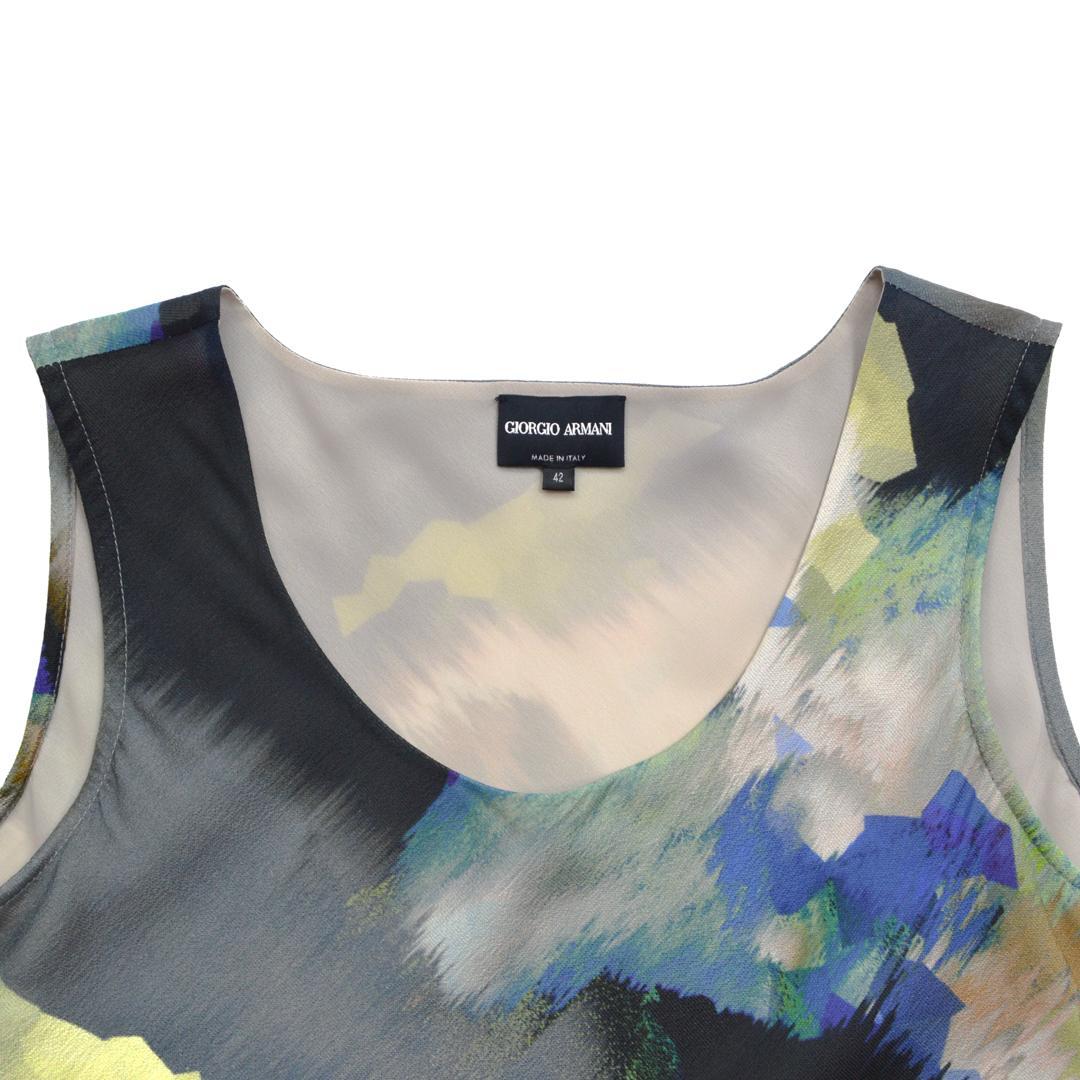 【美品】GIORGIO ARMANIジョルジオアルマーニ イタリア製シルクドレス