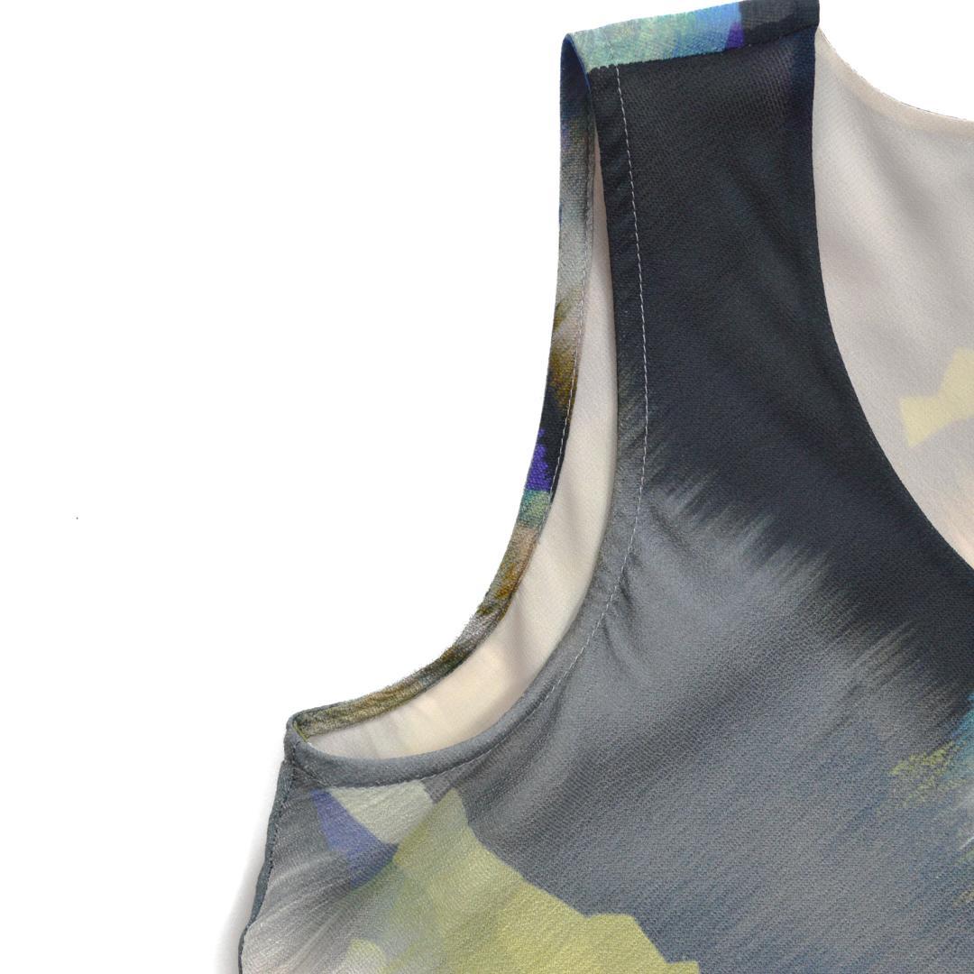 【美品】GIORGIO ARMANIジョルジオアルマーニ イタリア製シルクドレス