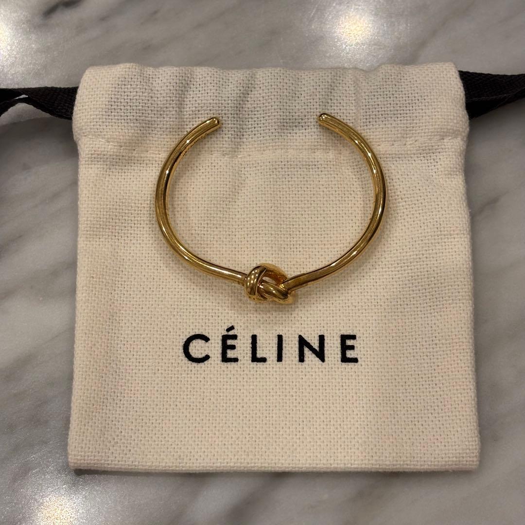 CELINE セリーヌ ノット ブレスレット ゴールド