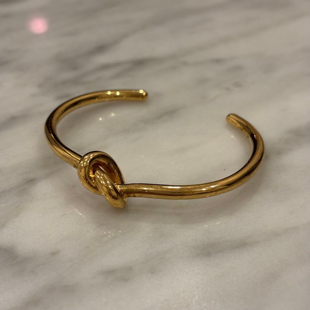 CELINE セリーヌ ノット ブレスレット ゴールド