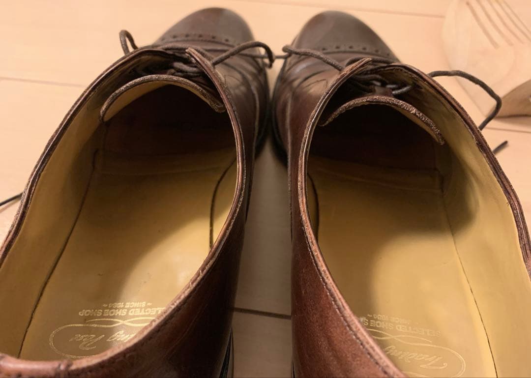 trading post ブラウンレザー ビジネスシューズ 7.5