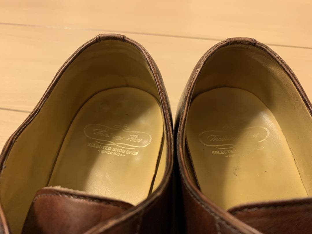 trading post ブラウンレザー ビジネスシューズ 7.5