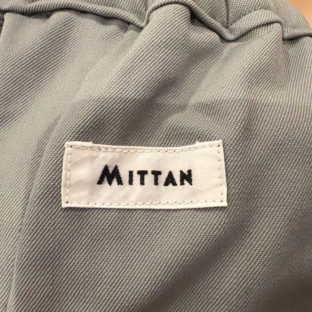 MITTAN ブルーのウールサルエルパンツ