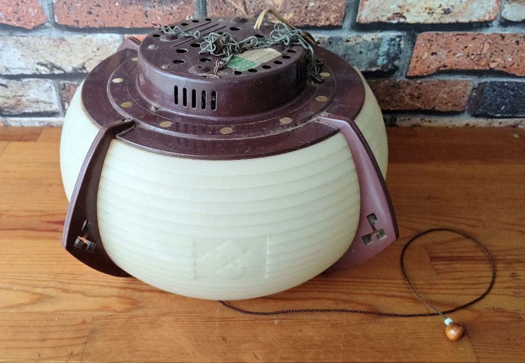 昭和レトロ　照明　シェード　とても古い電気　家紋　大正アンティーク