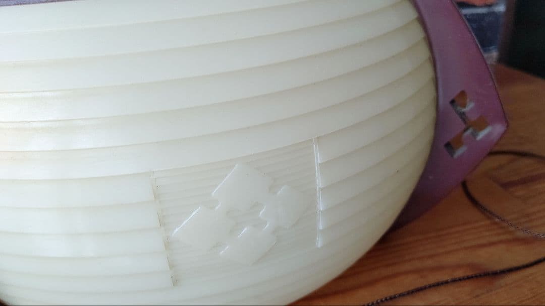 昭和レトロ　照明　シェード　とても古い電気　家紋　大正アンティーク