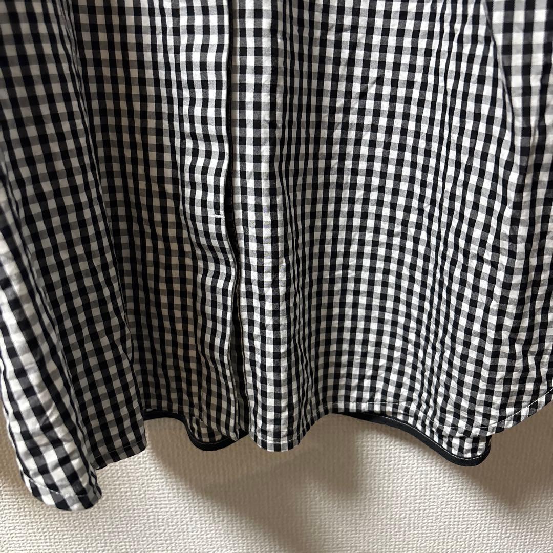 極美品　ヨリ yori リボンブラウス ボウタイブラウス 長袖 ギンガムチェック