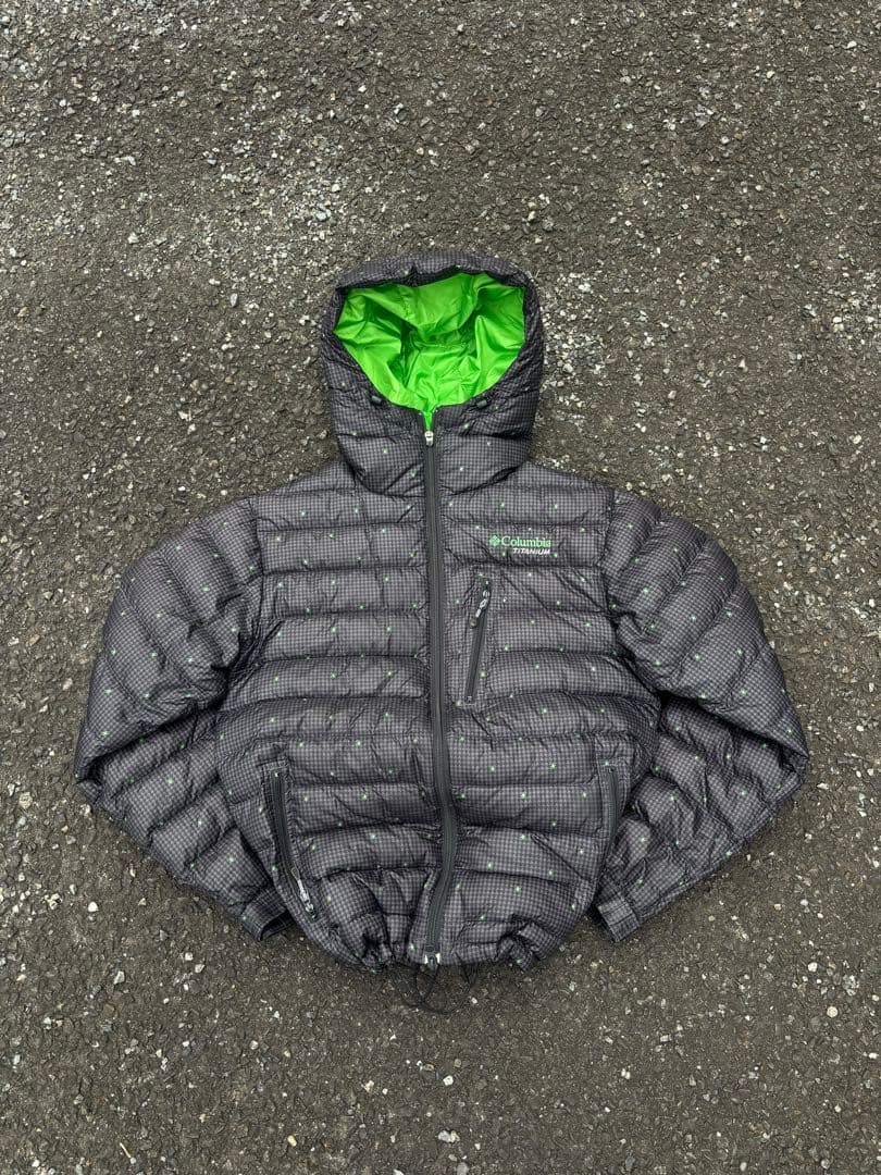 希少カラー Columbia アルパインダウンパーカ クレイターレイク チェック