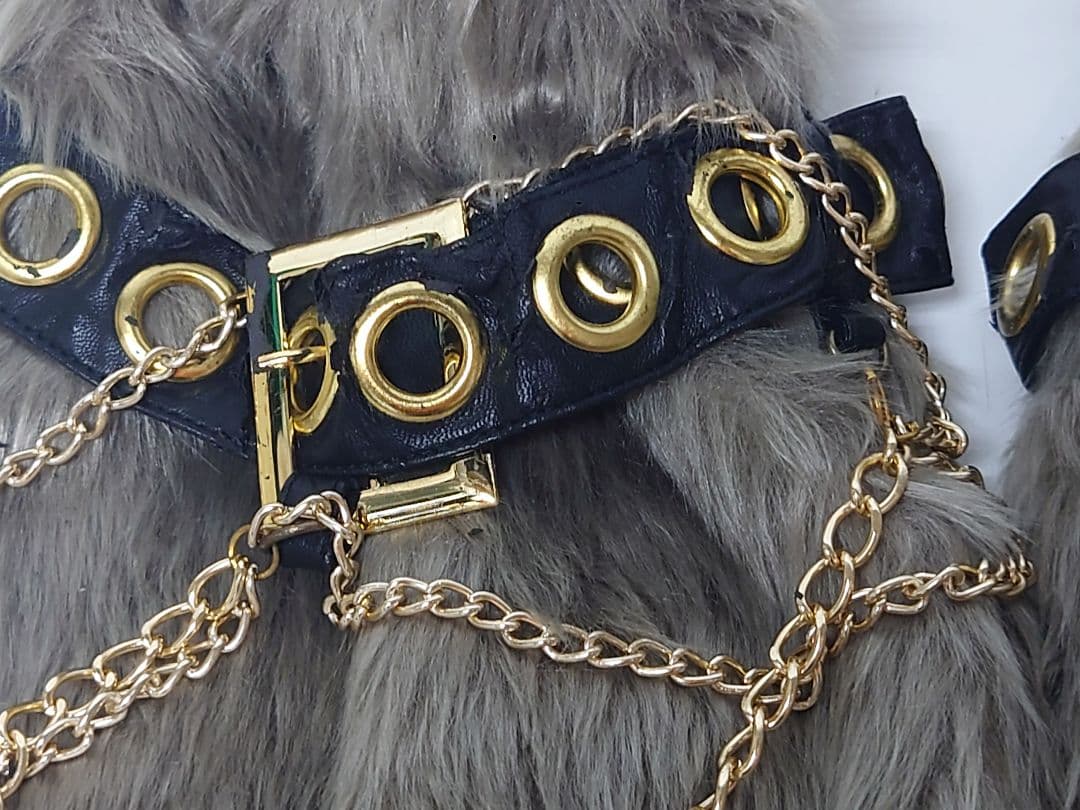 【Y2K】d.i.a レッグウォーマー　チャコール　グレー