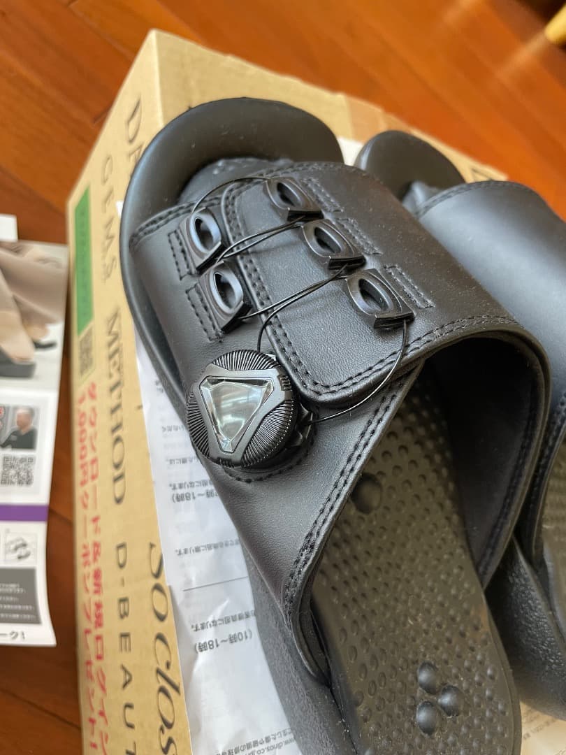 2025年モデル 兼子ストレッチサンダル DX ブラック 「未使用」