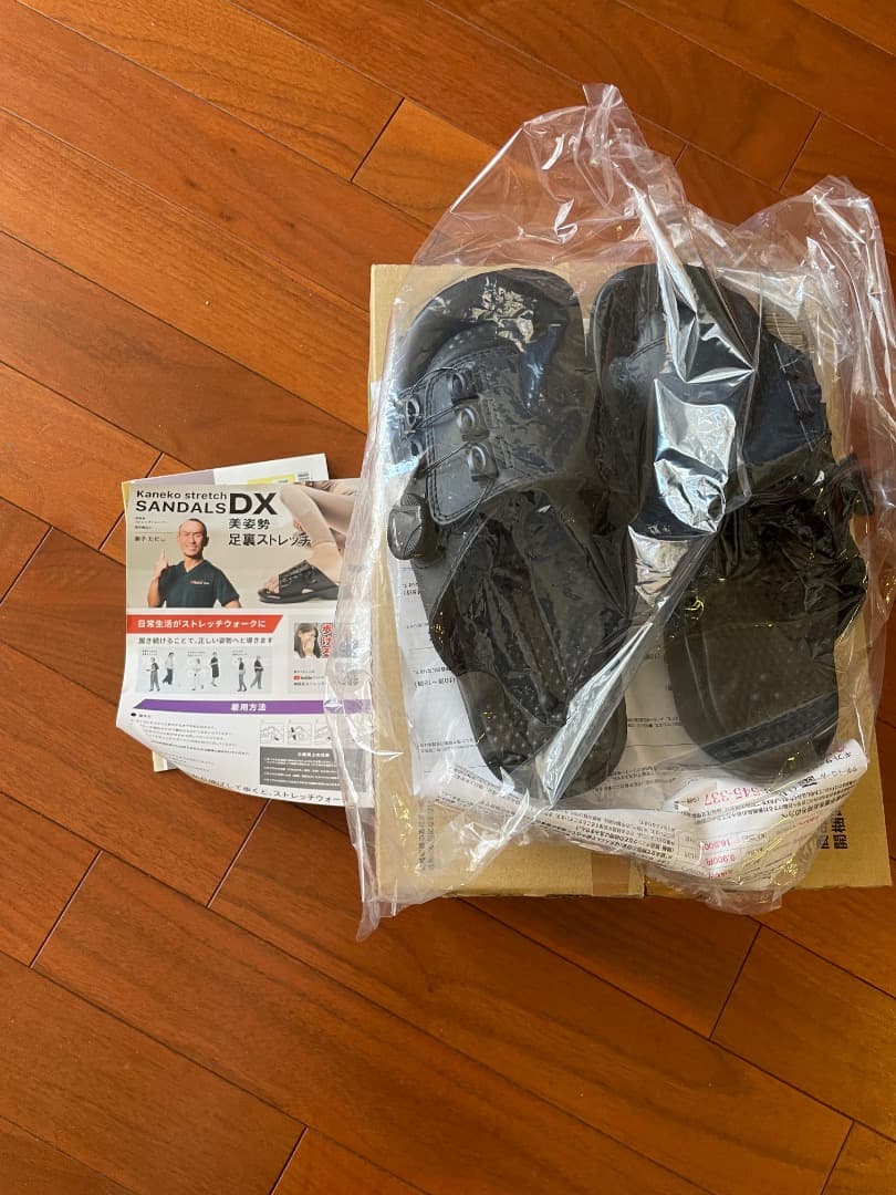 2025年モデル 兼子ストレッチサンダル DX ブラック 「未使用」
