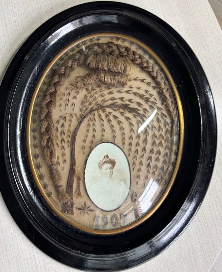 ルリケール　ヘアアート　ゴシック調　1900年製　フランス　アンティーク