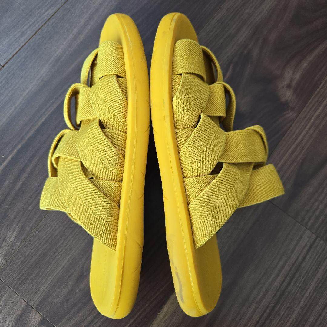 BOTTEGA VENETA/ ボッテガヴェネタ 黄色 サンダル 40 25cm