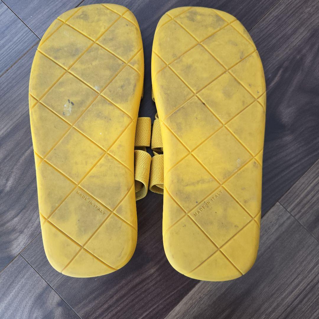 BOTTEGA VENETA/ ボッテガヴェネタ 黄色 サンダル 40 25cm