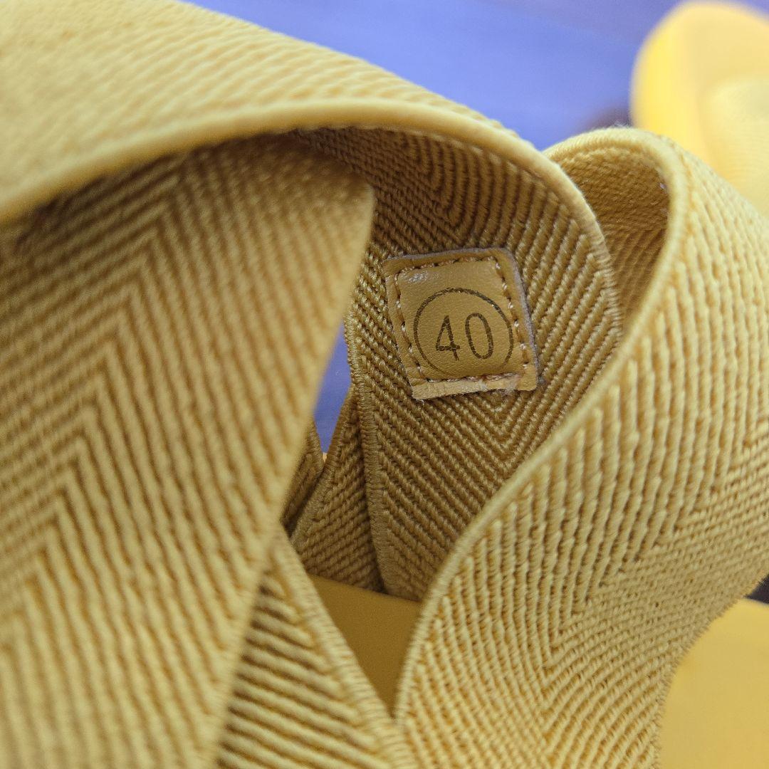 BOTTEGA VENETA/ ボッテガヴェネタ 黄色 サンダル 40 25cm