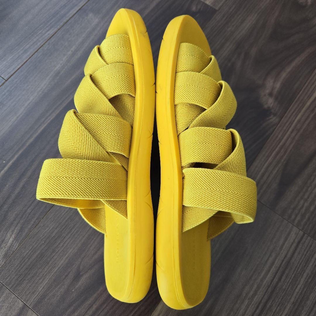 BOTTEGA VENETA/ ボッテガヴェネタ 黄色 サンダル 40 25cm