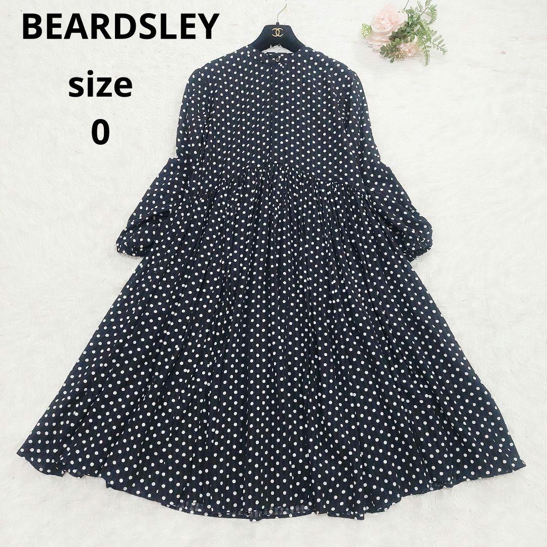 BEARDSLEY ビアズリー 洗える ドット ギャザー ワンピース 0