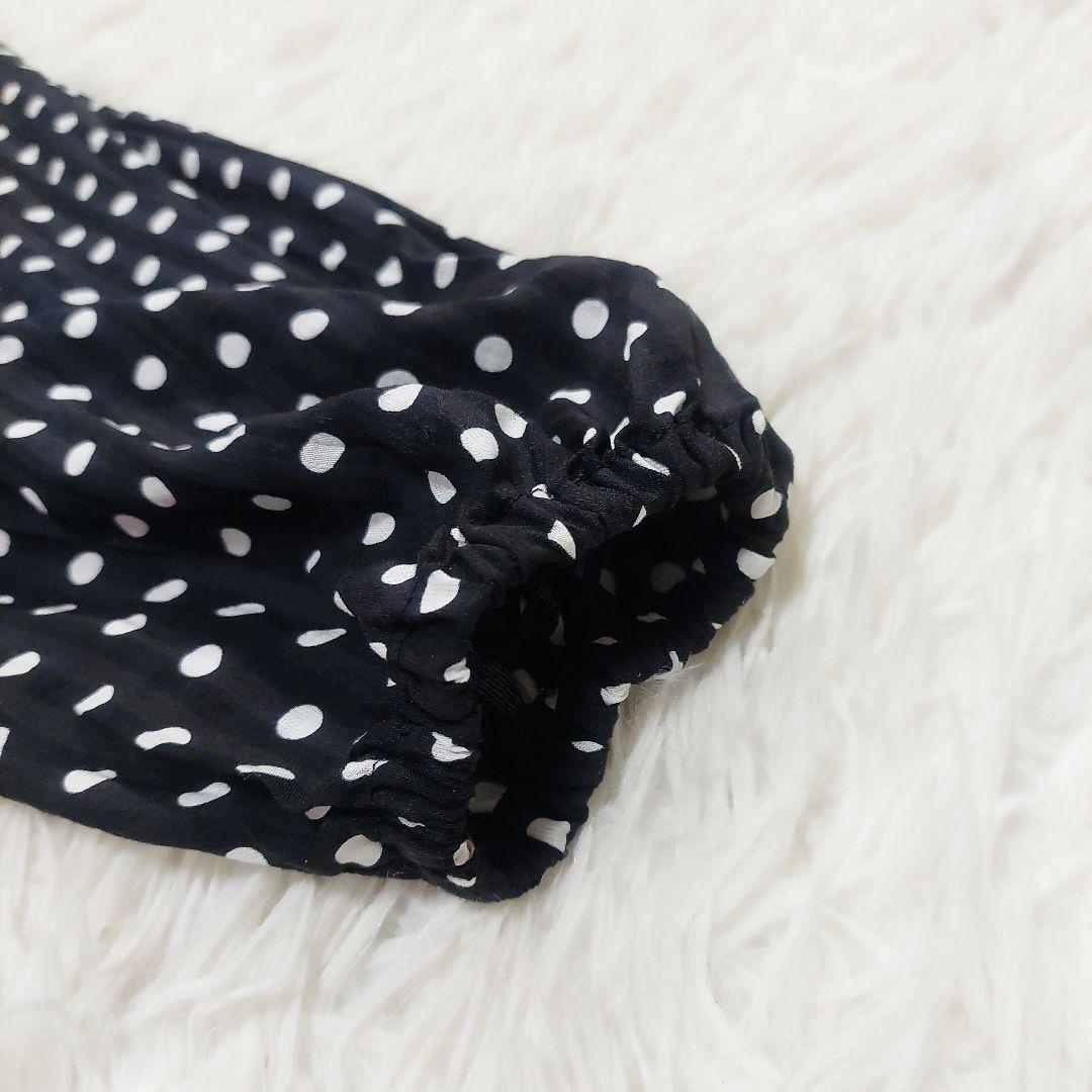 BEARDSLEY ビアズリー 洗える ドット ギャザー ワンピース 0