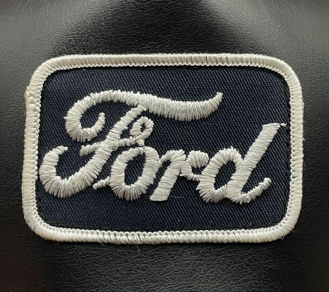 ビンテージ】レザートラッカーキャップ70's Ford アメカジ　oldjoe