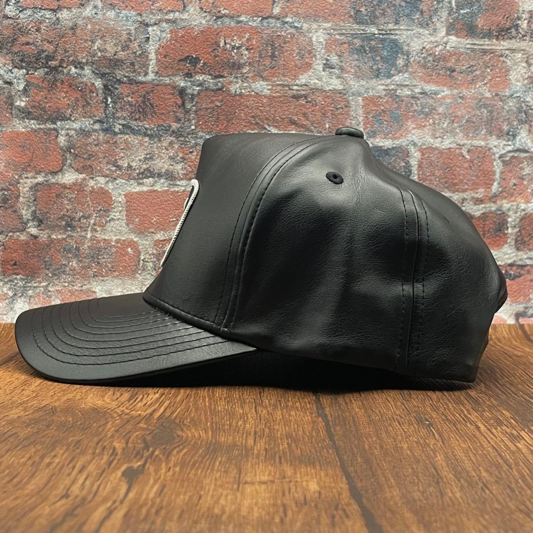 ビンテージ】レザートラッカーキャップ70's Ford アメカジ　oldjoe